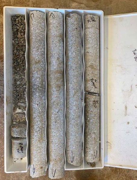 取芯芯样,热法桩身齐全性测试